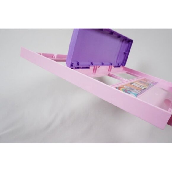 2021 Barbie Dream House Replacement Pink Bedroom Wall GRG93 with Purple Bed - Picture 4 of 6